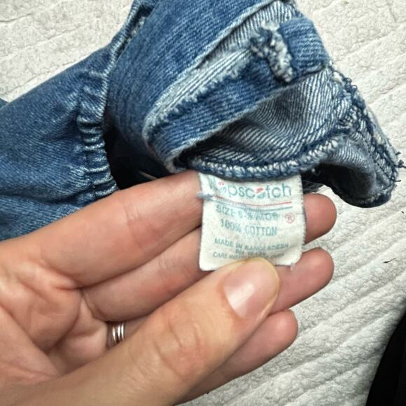 Hopscotch Vintage Girls Denim Overalls 6-9 Months - Picture 5 of 9